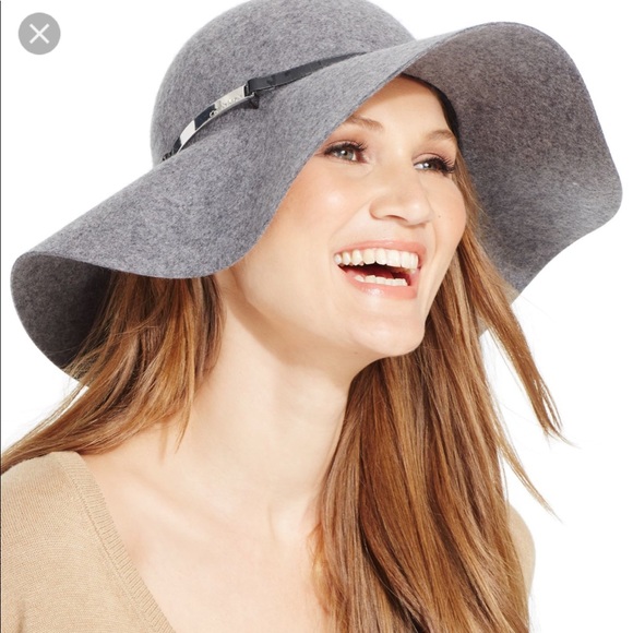 grey wool floppy hat
